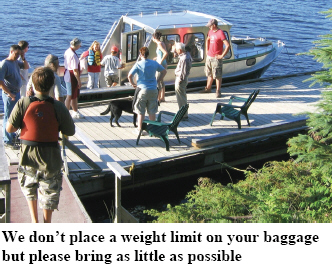 Bow Narrows Camp Boat